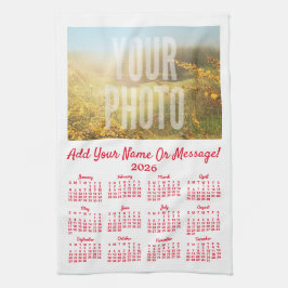 Uw Photo Tea Towel Calendar Theedoek