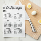 Uw Photo Tea Towel Calendar Theedoek (Quarter Fold)
