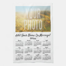 Uw Photo Tea Towel Calendar