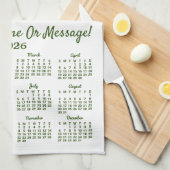 Uw Photo Tea Towel Calendar Theedoek (Quarter Fold)