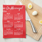 Uw Photo Tea Towel Calendar Theedoek (Quarter Fold)