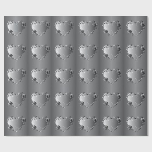 Uw PhotoMemorial / Elke Jubileum zilverachtige har Cadeaupapier (Vlak)