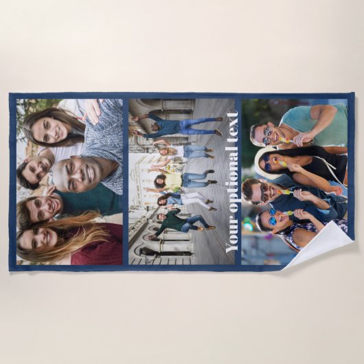 UW PHOTOS aangepaste badhanddoek (Voorkant)