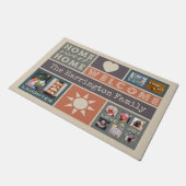 UW PHOTOS aangepaste collage sjabloon deur mat (Schuin)