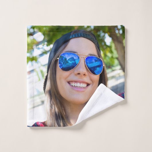 UW PHOTOS aangepaste kleurenhanddoekset Bad Handdoek (Wasdoekje)