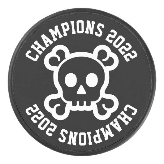 Uw pictogram Curved Text & html Hockey Puck (Voorkant)