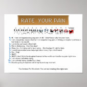 Uw pijn beoordelen poster (Voorkant)