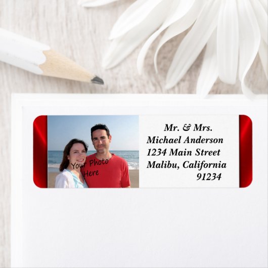 Uw plaatjes van het Adres van de Terugkeer van de Etiket (Insitu)