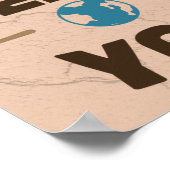 Uw planeet heeft u nodig poster (Hoek)