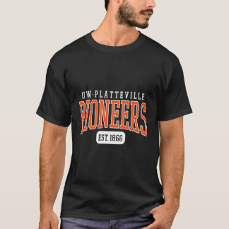 Uw-Platteville Pioniers Est Datum T-shirt