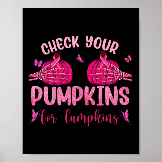 Uw pompoenen voor Lumpkins Skeleton Hand Halloween Poster (Voorkant)