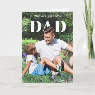 *Uw "Pop"-foto Aangepaste Beste Papa Kaart