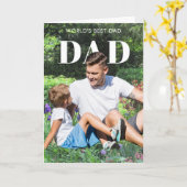 *Uw "Pop"-foto Aangepaste Beste Papa Kaart (Gele Bloem)