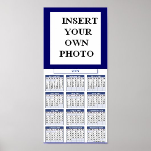 UW POSTER KALENDEREN AANPASSEN (Voorkant)