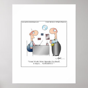 UW Poster VAN HET WERK tegen April McCallum