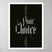 Uw Poster voor keuze (zwart) (Voorkant)