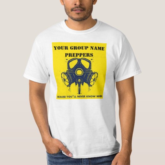 UW PREPPER GROEPEN NAAM T-SHIRT (Voorkant)