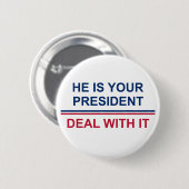 Uw President Ronde Button 5,7 Cm (Voorkant /achterkant)