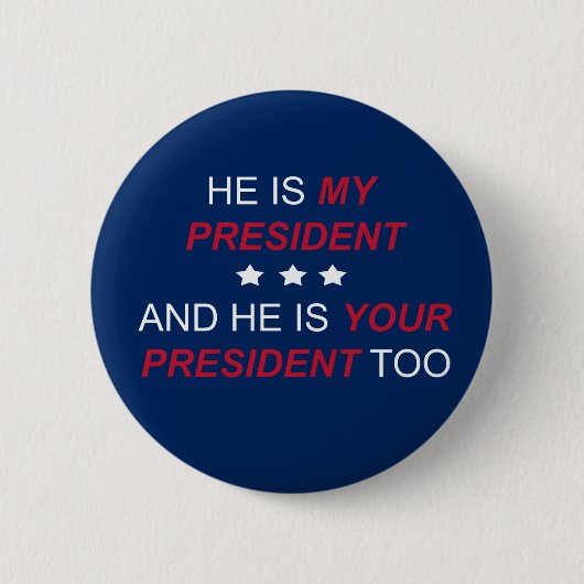 Uw President Ronde Button 5,7 Cm (Voorkant)