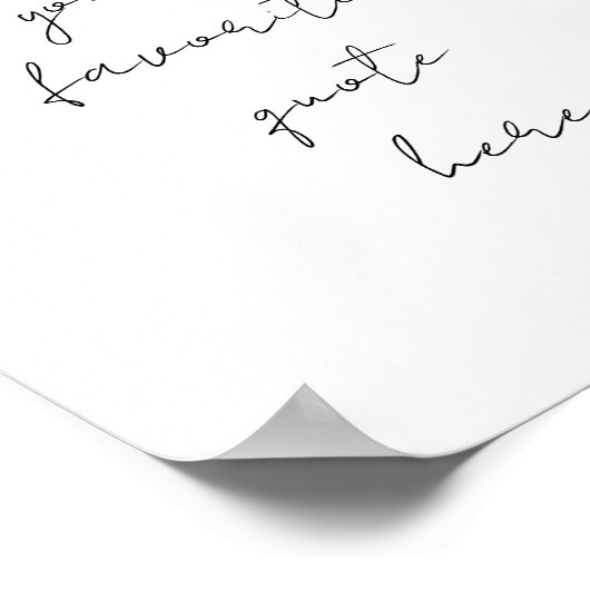 Uw prijsopgave poster (Hoek)