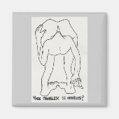 Uw probleem is duidelijk! -Magneet Magneet (Voorkant)