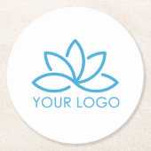 Uw professionele zakelijke Logo Ronde Kartonnen Onderzetter (Voorkant)