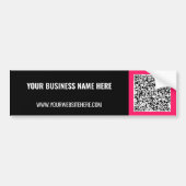 Uw promotionele bedrijfs QR-code bumperstickers (Voorkant)