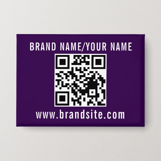 Uw promotionele bedrijfs QR-code sjabloonontwerp Button (Voorkant)