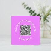 Uw QR-code-aanbiedingskaart sjabloon Kies kleuren (Staand voorkant)