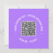 Uw QR-code-aanbiedingskaart sjabloon Kies kleuren (Achterkant)