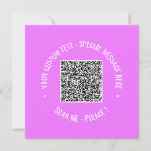 Uw QR-code-aanbiedingskaart sjabloon Kies kleuren (Voorkant)