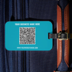Uw QR-code Aangepaste tekst Bagagelabel Kleuren ki