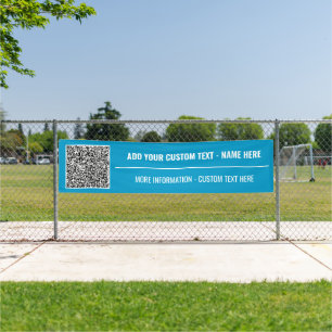 Uw QR-code aangepaste tekst banner Kies kleur