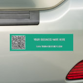 Uw QR-code aangepaste tekst bedrijfsbumpersticker Bumpersticker (Op auto)