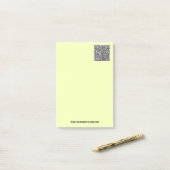 Uw QR-code aangepaste tekst Branded Post-it® notit Notes (Op bureau)