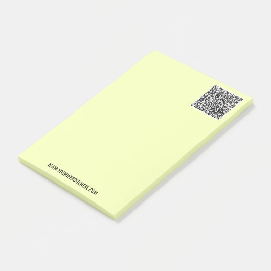 Uw QR-code aangepaste tekst Branded Post-it® notit Notes (Schuin)