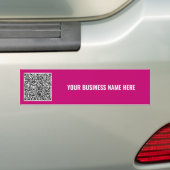 Uw QR-code aangepaste tekst Bumpersticker Sjabloon (Op auto)