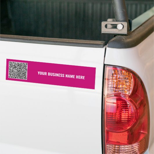 Uw QR-code aangepaste tekst Bumpersticker Sjabloon (Op Truck)