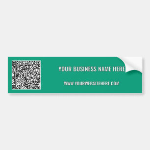 Uw QR-code aangepaste tekst Business Bumpersticker