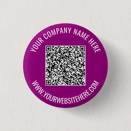 Uw QR-code Aangepaste tekst Button Kies kleur (Voorkant)