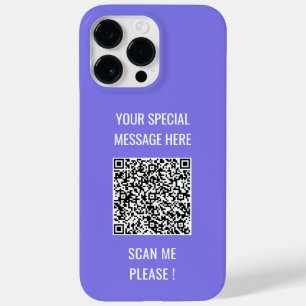 Uw QR-code Aangepaste tekst en kleur Grappig Gift Case-Mate iPhone 14 Pro Max Hoesje