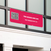 Uw QR-code Aangepaste tekst- en kleurbanner Spandoek (Buitenkant Gebouw)
