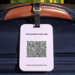 Uw QR Code Aangepaste Tekst en Kleuren Bagagelabel