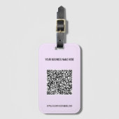Uw QR Code Aangepaste Tekst en Kleuren Bagagelabel (Voorkant (verticaal))