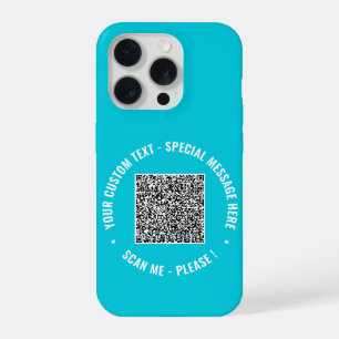 Uw QR Code Aangepaste Tekst en Kleuren iPhone Case iPhone 15 Pro Case