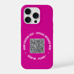 Uw QR Code Aangepaste Tekst en Kleuren iPhone Case iPhone 15 Pro Case