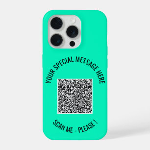 Uw QR Code Aangepaste Tekst en Kleuren iPhone Case iPhone 15 Pro Case