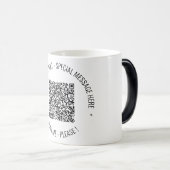 Uw QR Code Aangepaste Tekst en Kleuren Koffie Mok (Voorkant rechts)