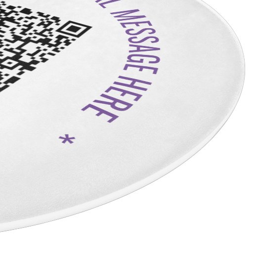 Uw QR-code Aangepaste tekst en kleuren snijplank (Hoek)