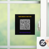 Uw QR-code aangepaste tekst en kleuren venster sti Raamsticker (Huis)